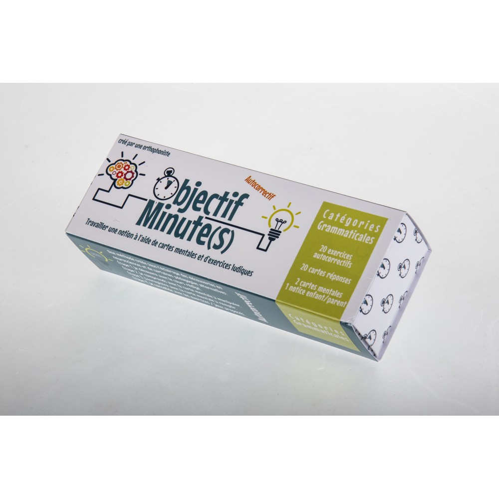 Objectif Minutes Catégories Grammaticales