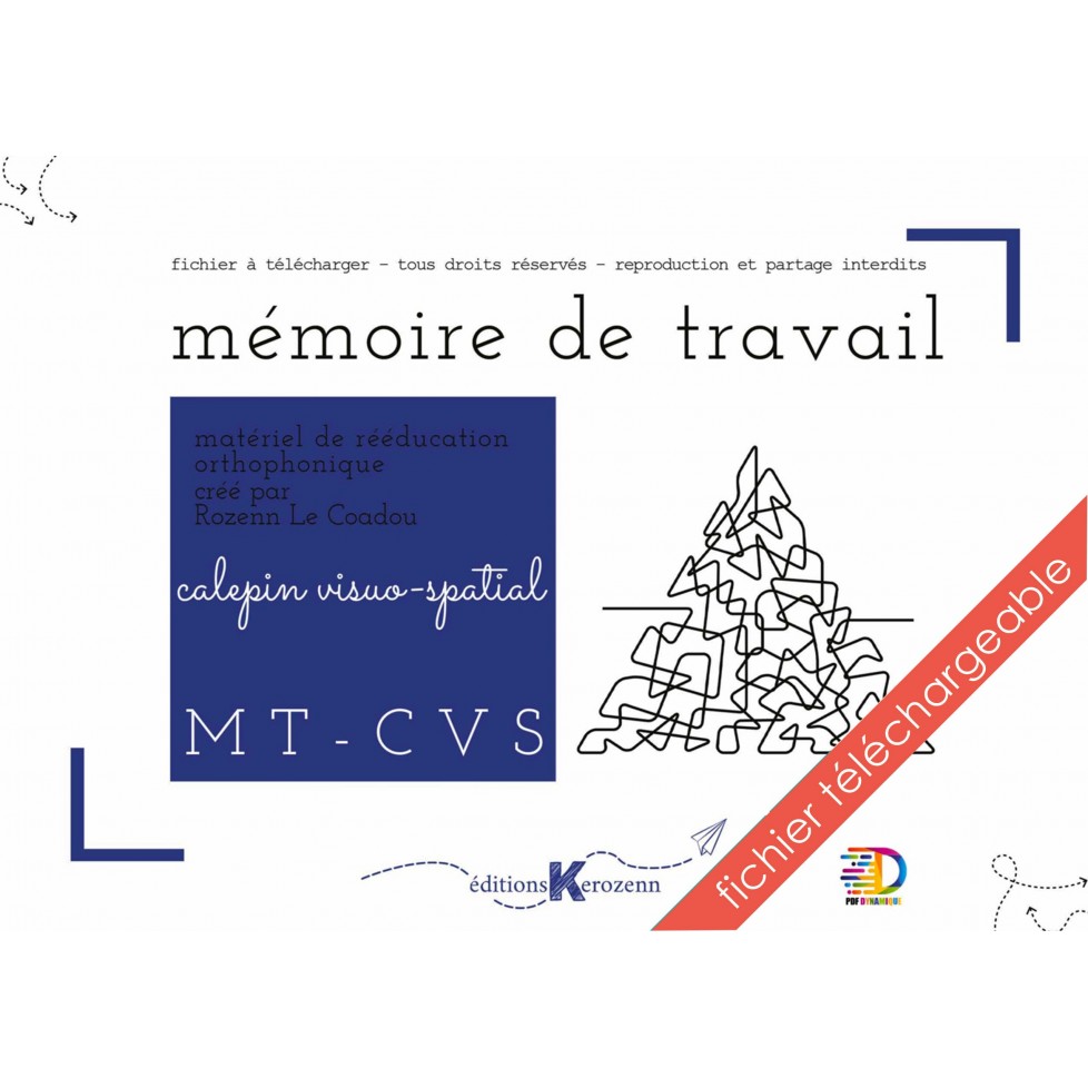 PDF Mémoire de travail - Calepin visuo-spatial PDF Mémoire de travail - Calepin visuo-spatial